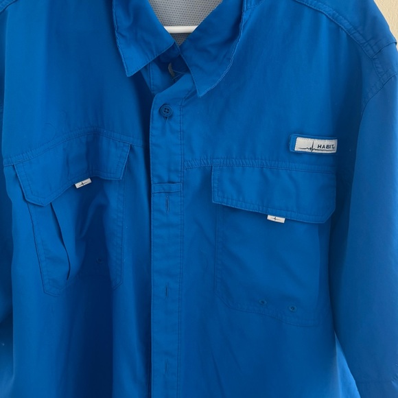 Habitat Other - Habitat Men's Vibrant Blue Casual Button Down Shirt